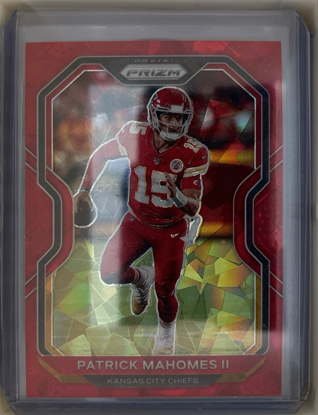 2020 Panini Prizm - Patrick Mahomes II #124 Red Ice Prizm