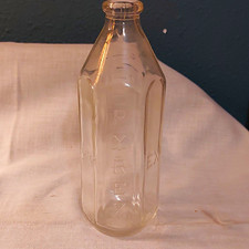 Vintage Pyrex Clear Glass Baby Bottle Embossed PYREX 6 oz Made in U.S.A.
