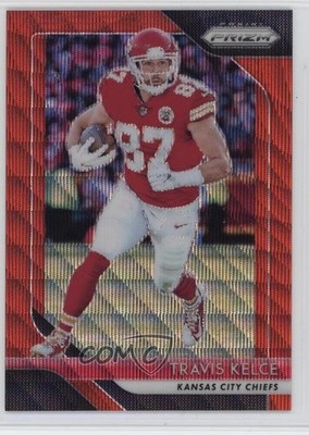 2018 Panini Prizm Red Wave Prizm 133/149 Travis Kelce #105 0v5r