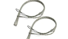 Gisafai 2 Pcs 37-50mm Heavy Wire Cable Mesh Pulling Grip Double Head Cable Pulls