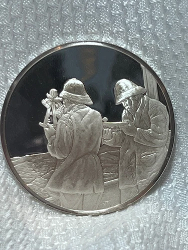 1976 FM Sterling Silver 31.17 Grams Proof Eight Bells 1886 Winslow Homer