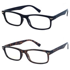Retro Small Square Frame Man Woman Reading Glasses Clear Lens Silver Rivets RG29