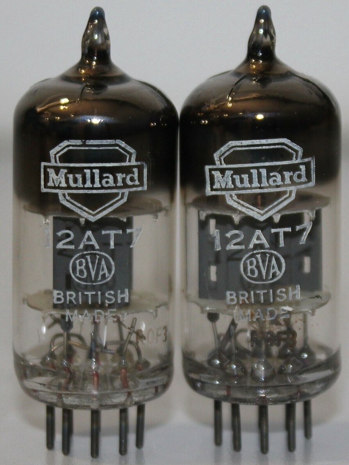 12AT7 MULLARD NOS NIB Made in British Amplitrex tested 1MP #1294012 ...