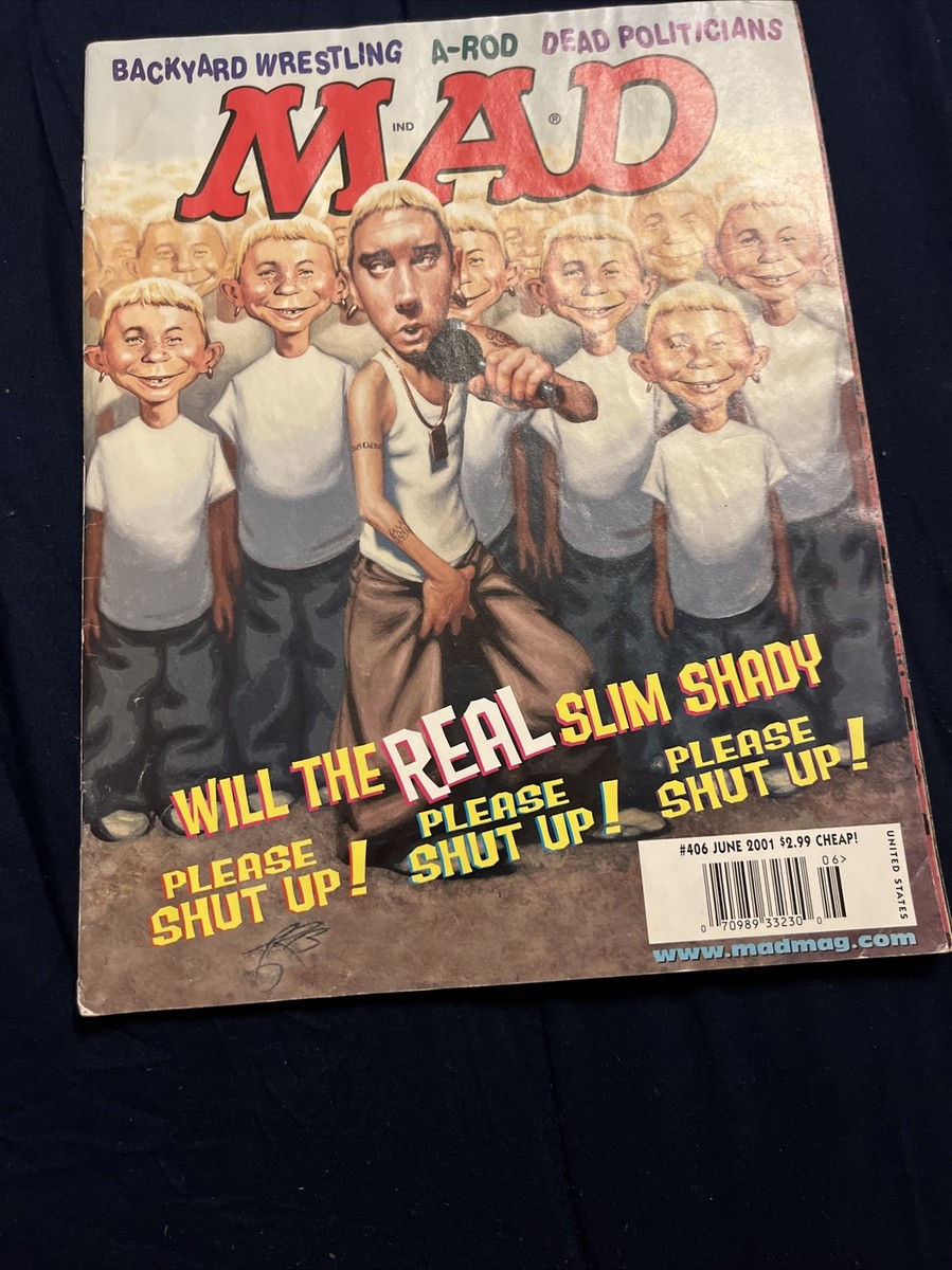 MAD Magazine # 406 June 2001 EMINEM Slim Shady Cover | eBay
