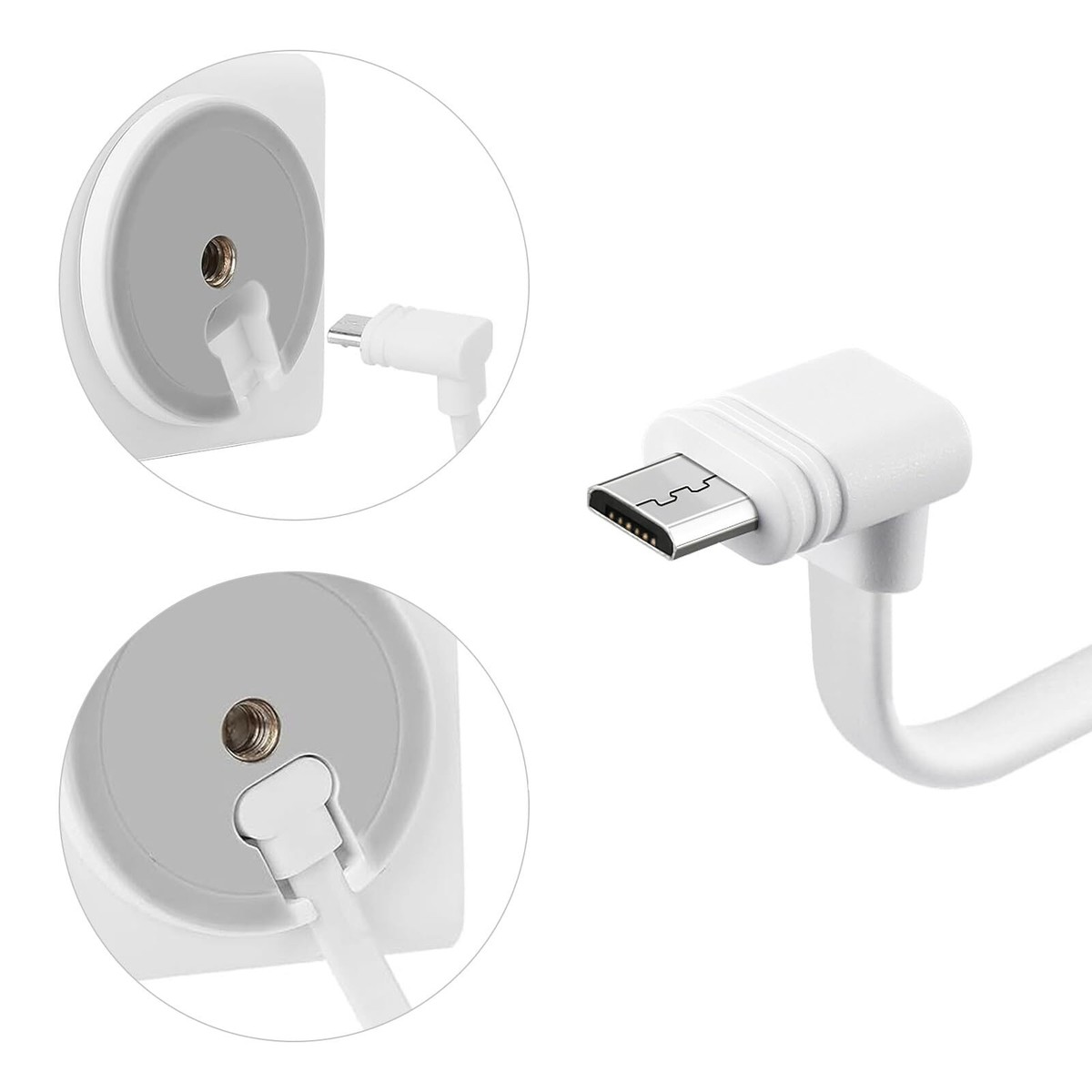 Micro Usb Cable 2-Pack 30ft Wyze Cam Extension Cables Micro USB