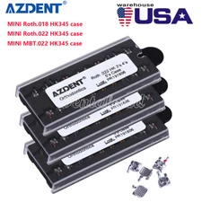AZDENT Dental Orthodontic Metal Brakets Braces Mini Roth MBT 018 022 345 Hooks