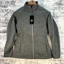 NWT Rossignol Classique Clim Midlayer Jacket Heather Grey Woman's Medium RLIWS02