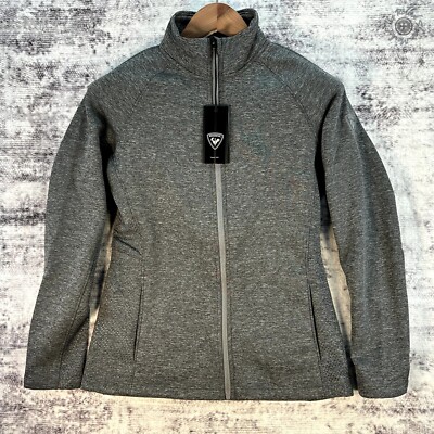 NWT Rossignol Classique Clim Midlayer Jacket Heather Grey Woman's Medium RLIWS02
