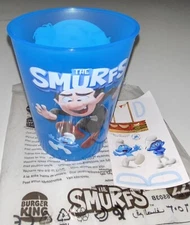 BURGER KING SMURF CUPS # 22 Kids Meal