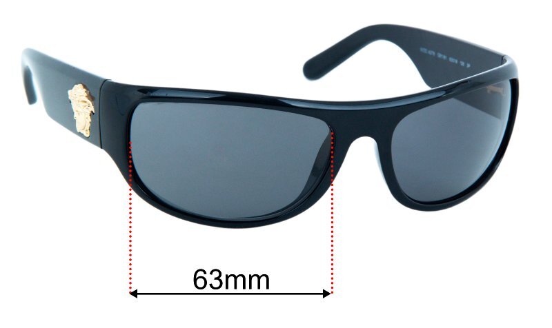 SFx Replacement Sunglass Lenses fits Versace MOD 4276 - 63mm Wide