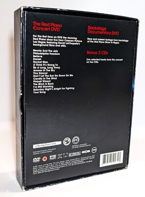 ELTON JOHN THE RED PIANO DVD BOX SET EXCLUSIVE WITH 2 BONUS MUSIC