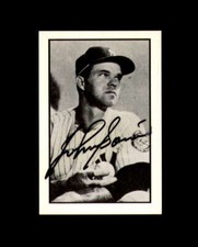 Johnny Sain Signed 1953 Bowman Reprint New York Yankees Autograph