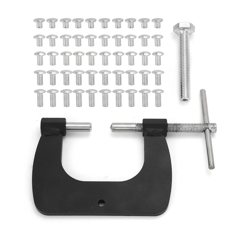 Ferramenta de rebite semi tubular para janela de ventilação Tonka Pinball Coleman restauração fixa - Imagem 2 de 4