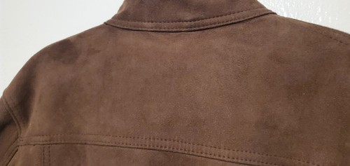 GA MILANO ITALIAN SUEDE LEATHER FOR MEN JACKET ITALY SIZE (SMALL ) - Picture 16 of 24