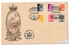 25/2/1976 UK GB FDC - 9p, 9 1/2p, 10p, 10 1/2p, 11p 20p -Windsor Castle -STAMPEX