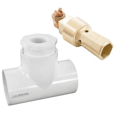 Pool Water Bonding Fitting 1'' MPT w/ 2'' PVC Plumbing Kit - PB-2008 / 08KIT-20