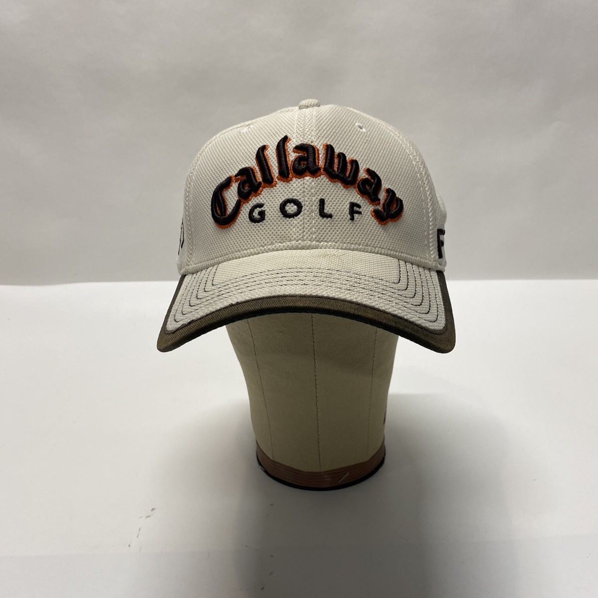 Callaway Golf New Era Fitted Cap Black with White Logo FT-5 Callaway Golf New Era Fitted Cap Black with White Logo FT-5