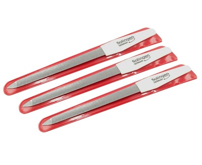3 Saphir Nagelfeile  Hohlnagelfeile Hohlfeile Solingen Eckenfeile Nagel Set Hohl