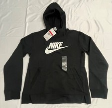 NIKE SPORTSWEAR GIRLS FLEECE HOODIE LARGE BV2717 010