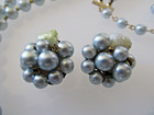 Vintage Japan Beaded Double Strand Necklace and Earrings — photo 6