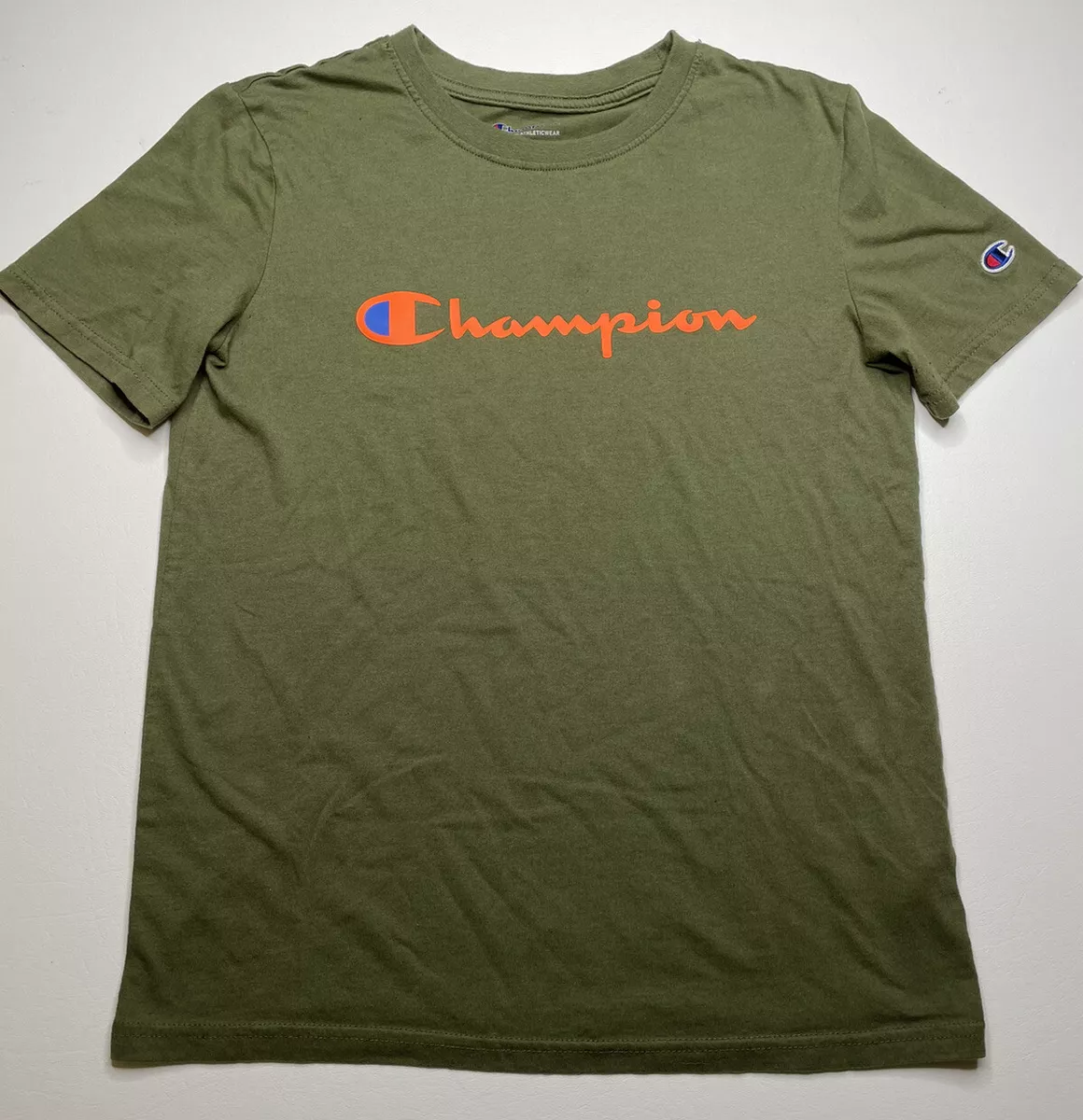 Champion t shirt kids olive hotsell