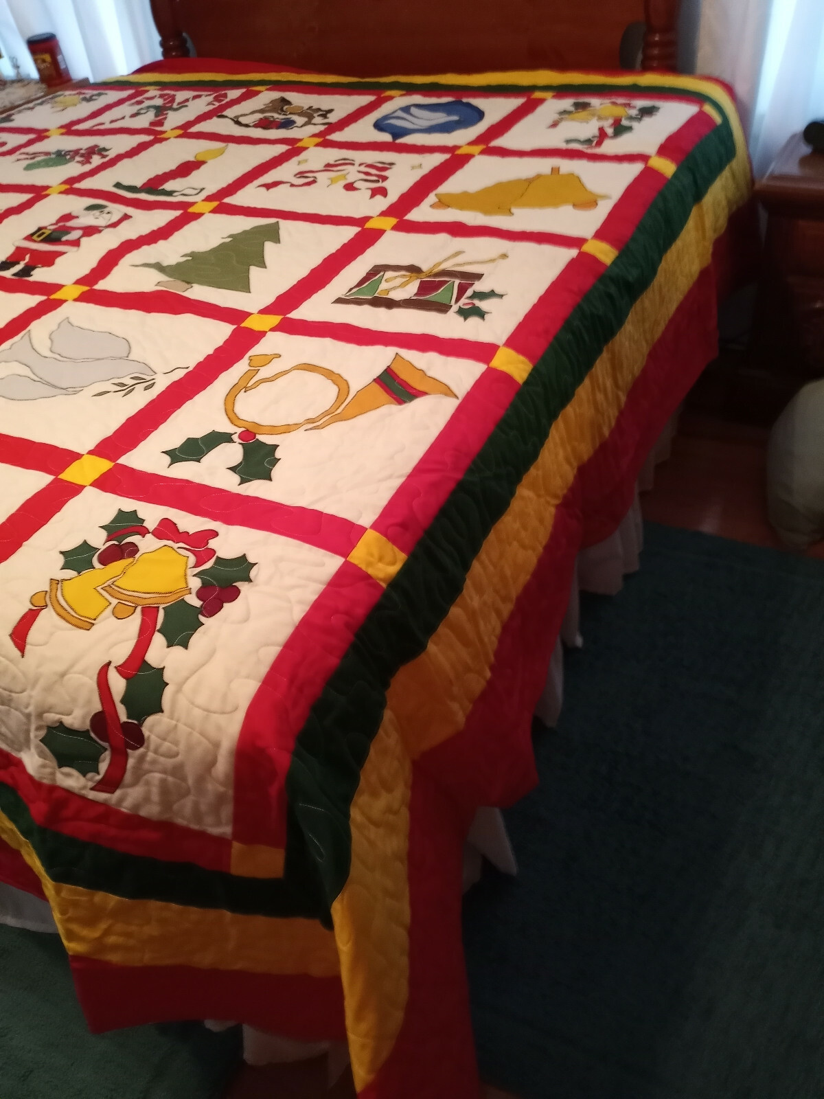 Handmade King Christmas Quilt eBay