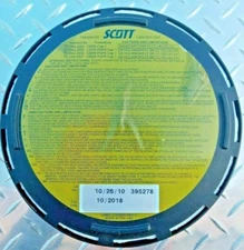 Scott CBRN Gas Mask Filter 40mm NATO Factory Sealed P/N 045135 Cap 1