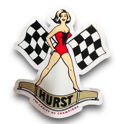 Pin Up Rat Hot Rod Hurst Motorcycle Rat Fink Sticker Decal  Vintage Reproduction