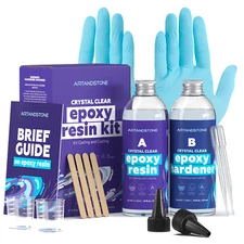 Crystal Clear Epoxy Resin Kit - 32 Oz (with Tools)