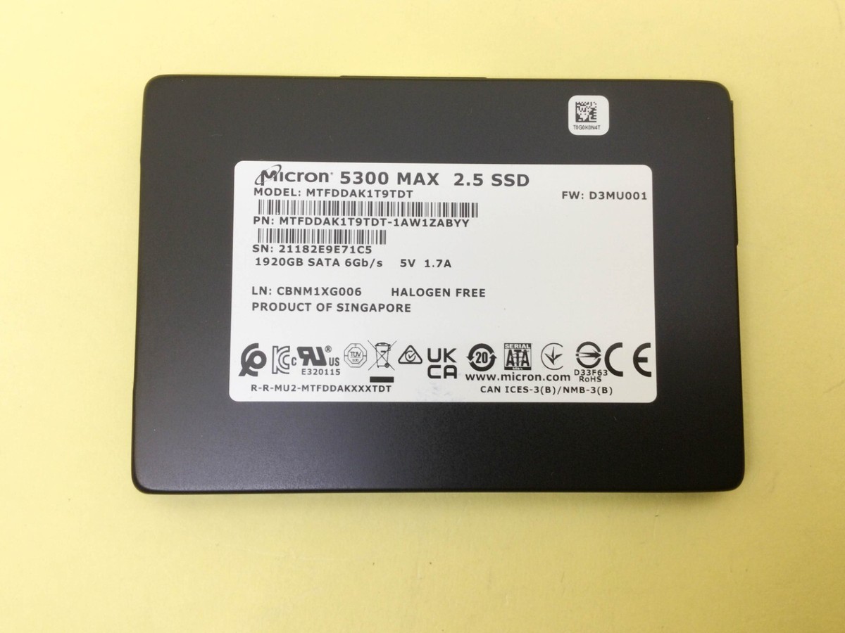 Micron 5300 MAX 1.92TB SATA 6Gb/s 2.5