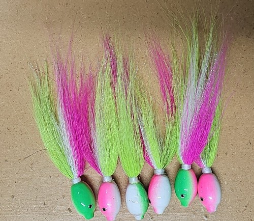 Fishing Teaser Floating Bucktail Terminal Tackle Hi Lo 6 Pack Flies Rig Your Own - Picture 17 of 18