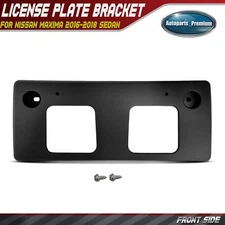 Front Side License Plate Bracket w/ Hardware for Nissan Maxima 2016-2018 Sedan
