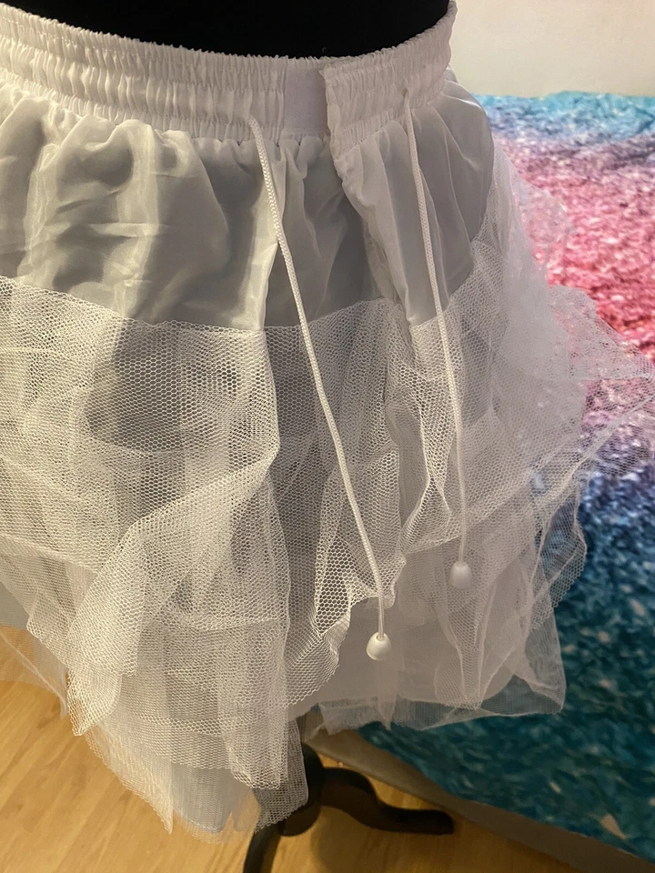CanCan Tutu Maid Cat Witch Ballerina Tulle Skirt Halloween Costume Cosplay - Image 3 of 4