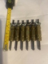 Cleco Fasteners LOT of Six- 3/16” Draw Cleco's 0~1” inch Grip, GOLD,
