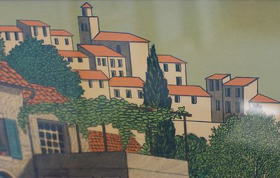 Vintage Denis Paul Noyer, Village of Provence Signed and Numbered