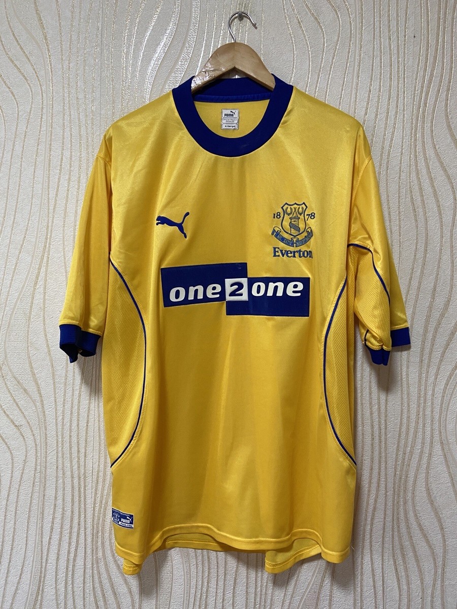 EVERTON 2000 2001 AWAY FOOTBALL SHIRT SOCCER JERSEY PUMA sz XL MEN