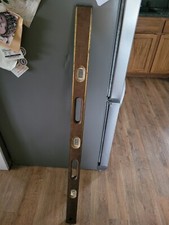 STANLEY Vintage Wooden/Brass 4' Level Model 42-347 MADE IN USA