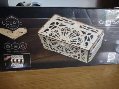 DIY Card Holder 3-D Puzzle, Wooden Mechanical Model for Self-Assembly by UGears