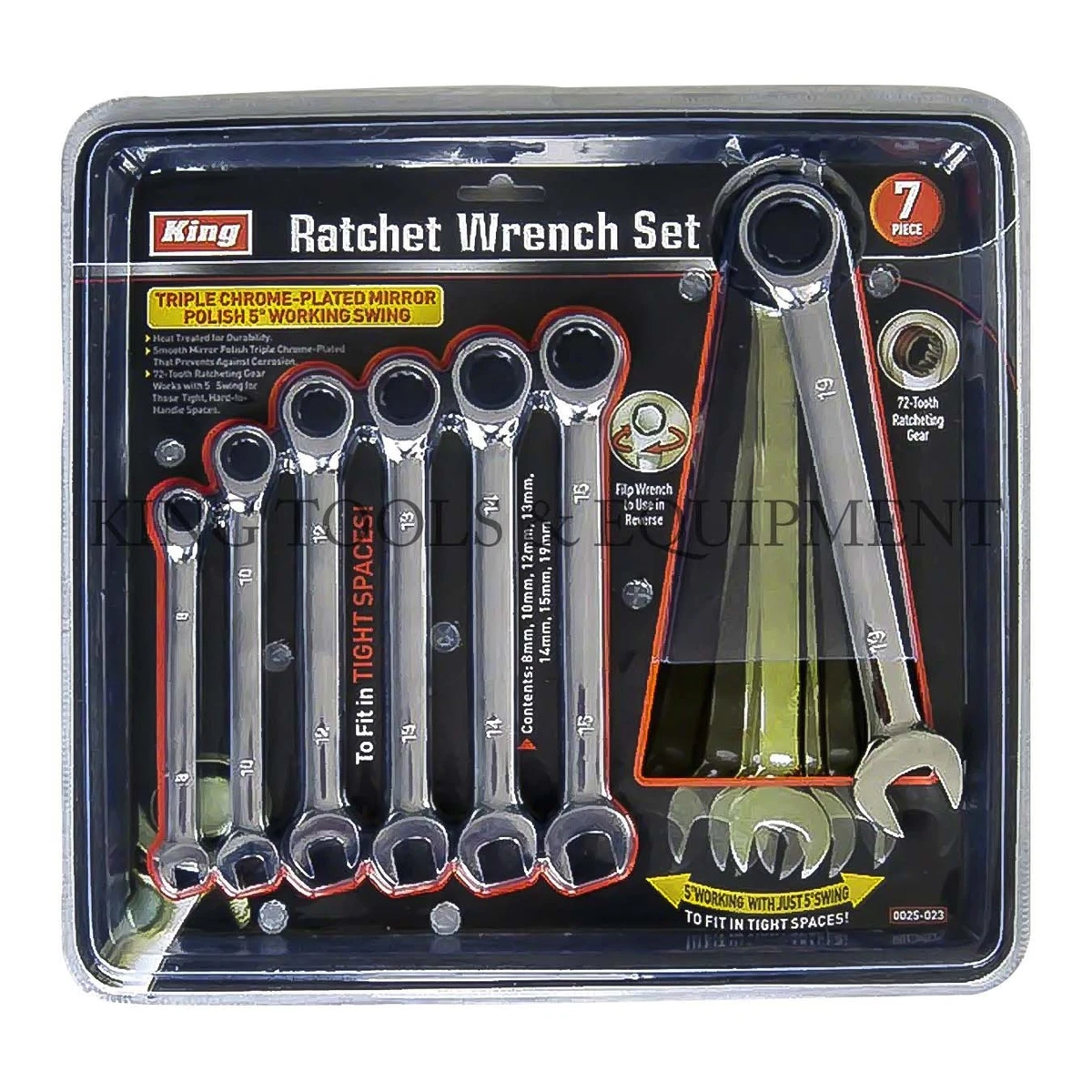 King chrome cheap ratchet spanners