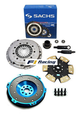 SACHS - FX STAGE 4 DISC CLUTCH KIT& ALUMINUM FLYWHEEL FOR 92-95 BMW 325 i is M50