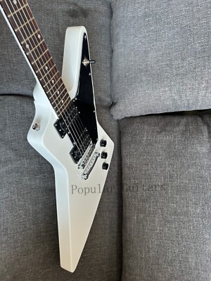 Custom High Quality 70s Explorer Classic White Electric Guitar