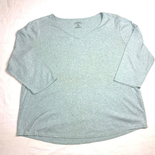 Ultimate Tee Womens XL Blue Cotton 