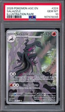 PSA 10 Ascended Salazzle 224 /217 Heroes IR Illustration Rare English Pokemon