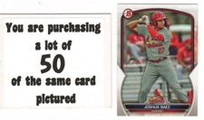 x50 Joshua Baez 2023 Bowman Prospects Rookie Card RC lot/set St Louis Cardinals!