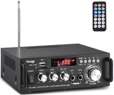 298A Max 300Wx2 Wireless Bluetooth 5.0 Stereo Audio Amplifier, RMS 40Wx2 Powe...