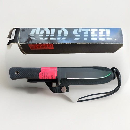 Vintage 1995 Cold Steel SRK Carbon V Knife 38C W/ Sheath & Original Pack. NIB