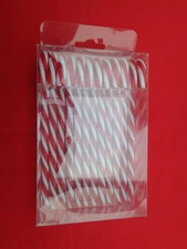 "Celebrate It" Set of 12 Acrylic Red/White Twist 6" Candy Canes NIB