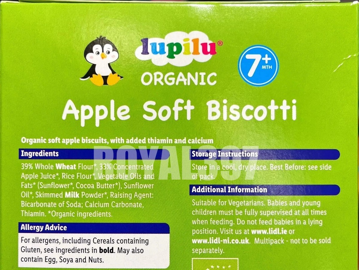 Apple Lidl Lupilu Baby Food Lupilu Organic Apple Soft Biscotti