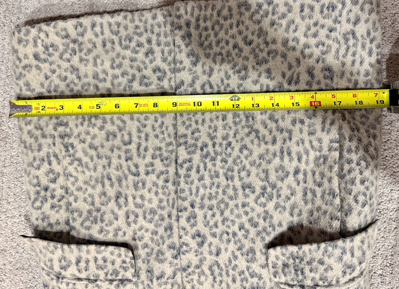 ZARA Basic Leopard Print Coat XS Gray Animal Prin… - image 12