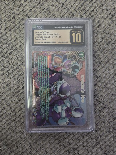 2022 Dragon Ball Super Ultimate Squad Invader's Vow #BT17-147 CGC 10 PRISTINE